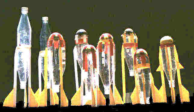 Dr Pepper Water Rocket line up.