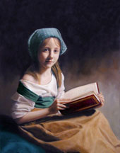 Girl reading a book