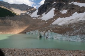 Cavell Lake and Glacier