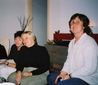 With Hubert's sisters Oda and Sofia in Amsterdam