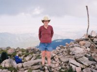 Saskia on Kachina Peak in Taos