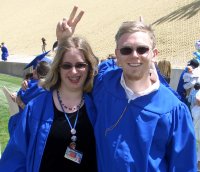 Niels and his friend Hillary graduate!