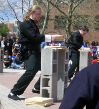 Niels at a Kung Fu demonstration