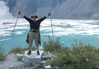 Debbie at Glacier National Park