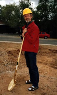 Hubert at the Entrada Park groundbreaking